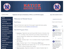 Tablet Screenshot of naticksoccer.org